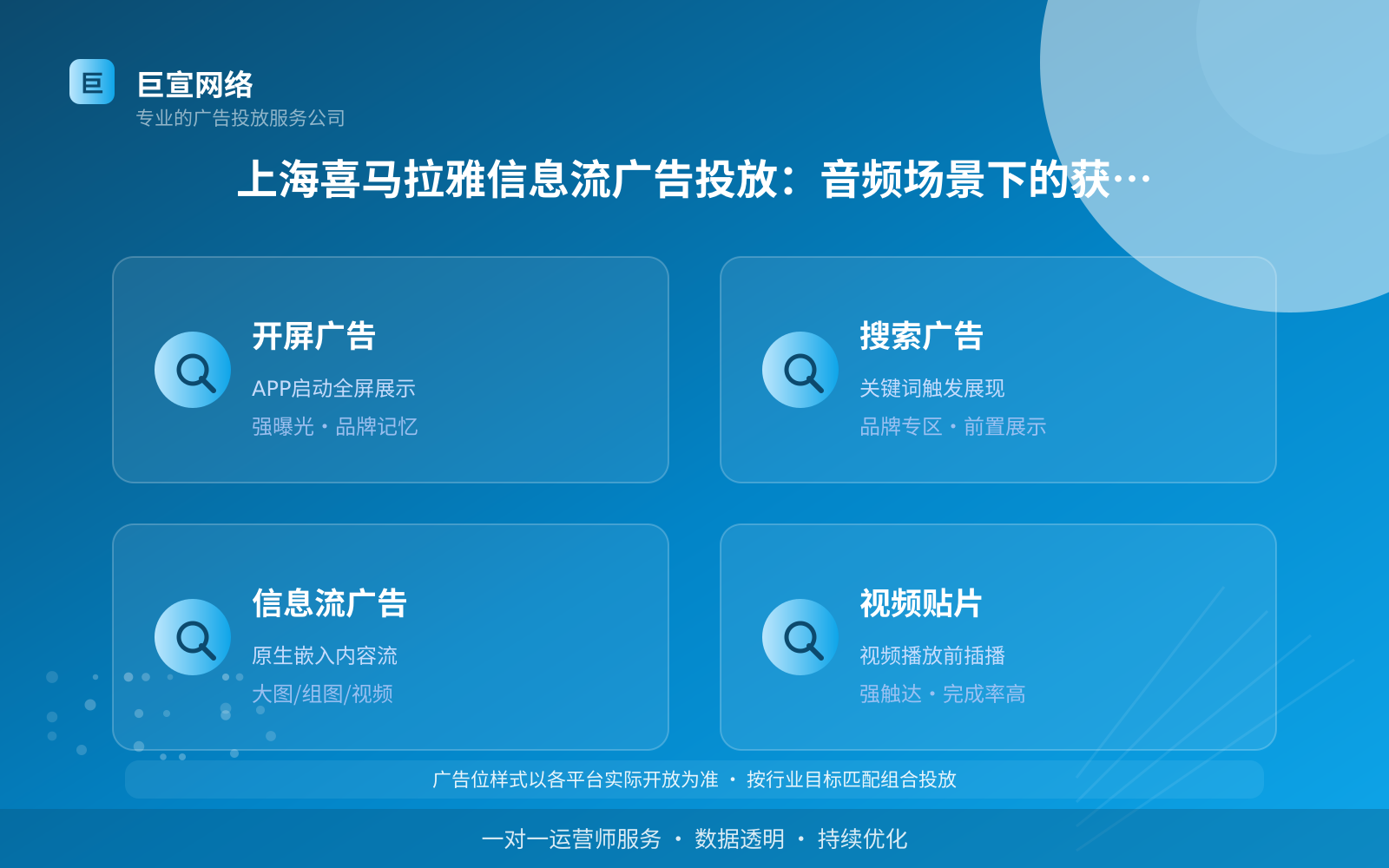 上海喜马拉雅信息流广告投放:音频场景下的获客思路(投放总览) 上海喜马拉雅信息流广告投放:音频场景下的获客思路(投放总览)